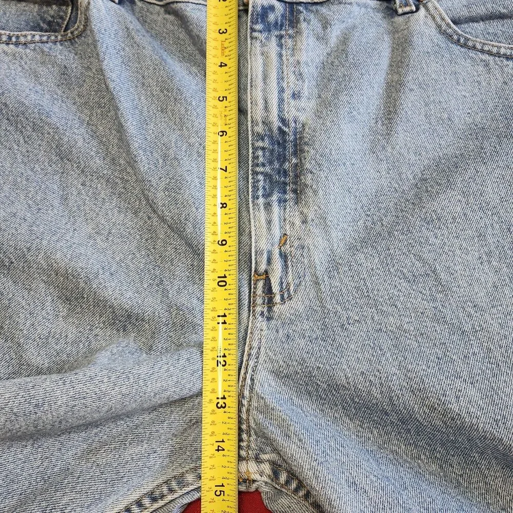 Vtg 90s Y2K Levis Orange Tab Jeans Mens 44x32 Relaxed Fit Light Wash Denim USA